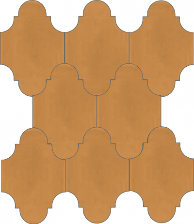 Плитка Luxemix ручной работы в форме "Фонарик". Цвет светло-коричневый, пудровый коричневый, бежево-коричневый ral  0606040