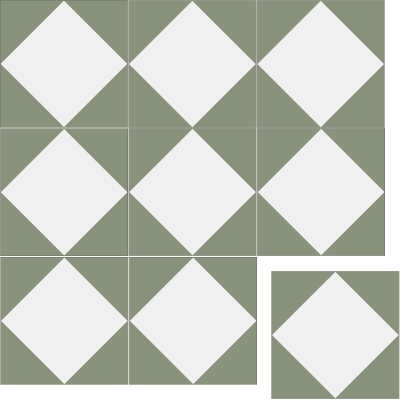 Квадратная цементная плитка ручной работы от Luxemix. Коллекция Simple. Арт. Sim_24c4
