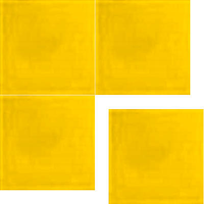 Моноцветная цементная плитка Luxemix формата 25x25см. Цвет 1023 (желтый).