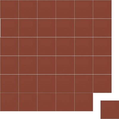 Моноцветная цементная плитка Luxemix формата 10x10см. Цвет: min_tuscanred (красный).