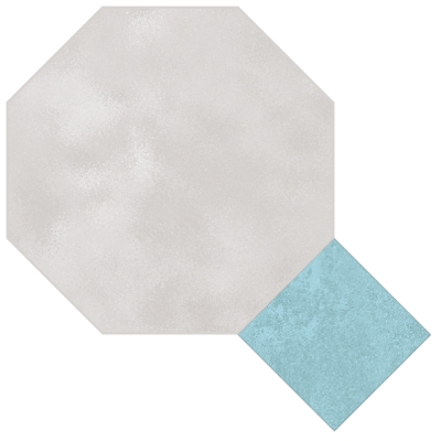 Восьмиугольная плитка (octagon) с квадратными вставками 7*7 см. арт: oct_17*17c9