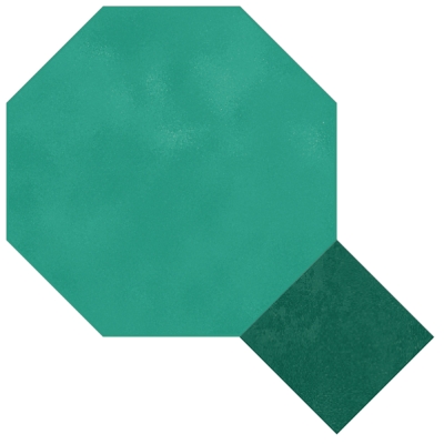 Цементная плитка Luxemix ручной работы восьмиугольной (октагон) формы 20x20 см с квадратными вставками 8*8 см. арт: oct_20*20c2
