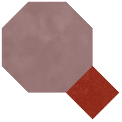 Восьмиугольная плитка (octagon) с квадратными вставками 7*7 см. арт: oct_17*17c6