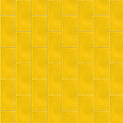 Плитка формы "Кабанчик" (Metro) от Luxemix. Цвет 1023 (желтый).