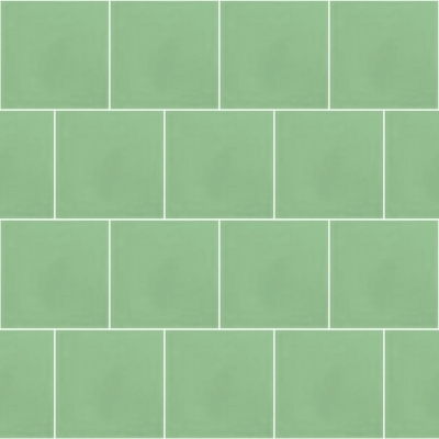 Моноцветная цементная плитка Luxemix формата 15x15см. Цвет 1307030 (зеленый).