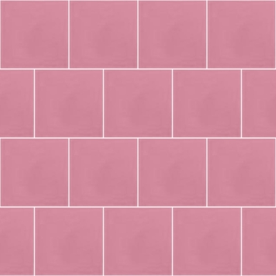 Моноцветная цементная плитка Luxemix формата 15x15см. Цвет 3015 (розовый).