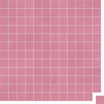 Моноцветная цементная плитка Luxemix формата 5x5см. Цвет 3015 (розовый).