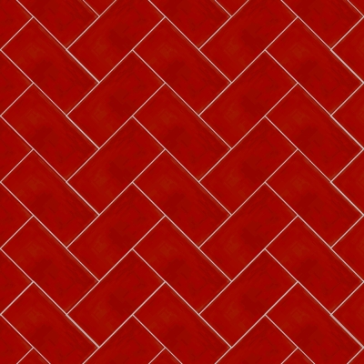 Плитка формы "Кабанчик" (Metro) от Luxemix. Цвет 3020 (красный).