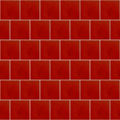 Моноцветная цементная плитка Luxemix формата 10x10см. Цвет 3020 (красный).