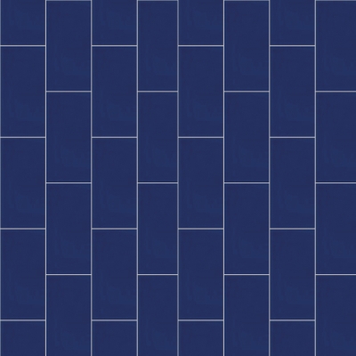 Плитка формы "Кабанчик" (Metro) от Luxemix. Цвет 5002 (синий).