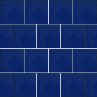 Моноцветная цементная плитка Luxemix формата 15x15см. Цвет 5002 (синий).