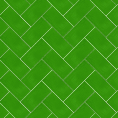 Плитка формы "Кабанчик" (Metro) от Luxemix. Цвет 6018 (зеленый).