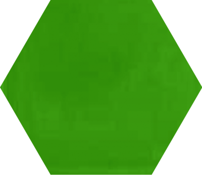 Однотонная шестиугольная плитка Luxemix ручной работы. Цвет 6018