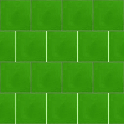 Моноцветная цементная плитка Luxemix формата 15x15см. Цвет 6018 (зеленый).