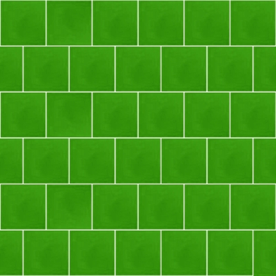 Моноцветная цементная плитка Luxemix формата 10x10см. Цвет 6018 (зеленый).