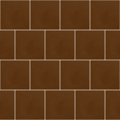 Моноцветная цементная плитка Luxemix формата 15x15см. Цвет 8002 (коричневый).