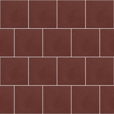 Моноцветная цементная плитка Luxemix формата 15x15см. Цвет 8012 (коричневый).