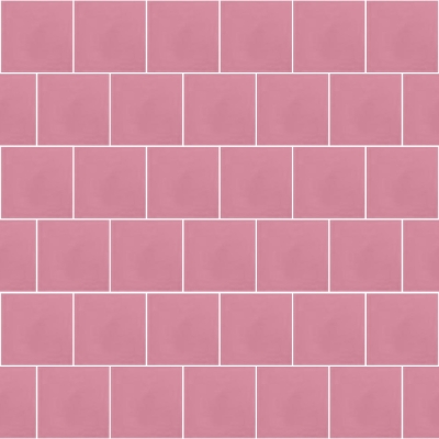 Моноцветная цементная плитка Luxemix формата 10x10см. Цвет 3015 (розовый).