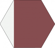 Шестиугольная цементная плитка ручной работы от Luxemix с узором "Hexangle"