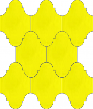 Плитка Luxemix ручной работы в форме "Фонарик". Цвет желтый, желтая сера ral 1016