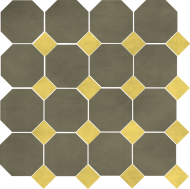 Восьмиугольная плитка (octagon) с квадратными вставками 7*7 см. арт: oct_17*17c5