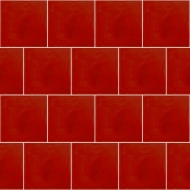 Моноцветная цементная плитка Luxemix формата 15x15см. Цвет 3020 (красный)