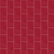Плитка формы "Кабанчик" (Metro) от Luxemix. Цвет 3027 (красный).