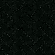Плитка формы "Кабанчик" (Metro) от Luxemix. Цвет 9005 (черный).
