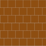 Моноцветная цементная плитка Luxemix формата 10x10см. Цвет 8023 (коричневый).